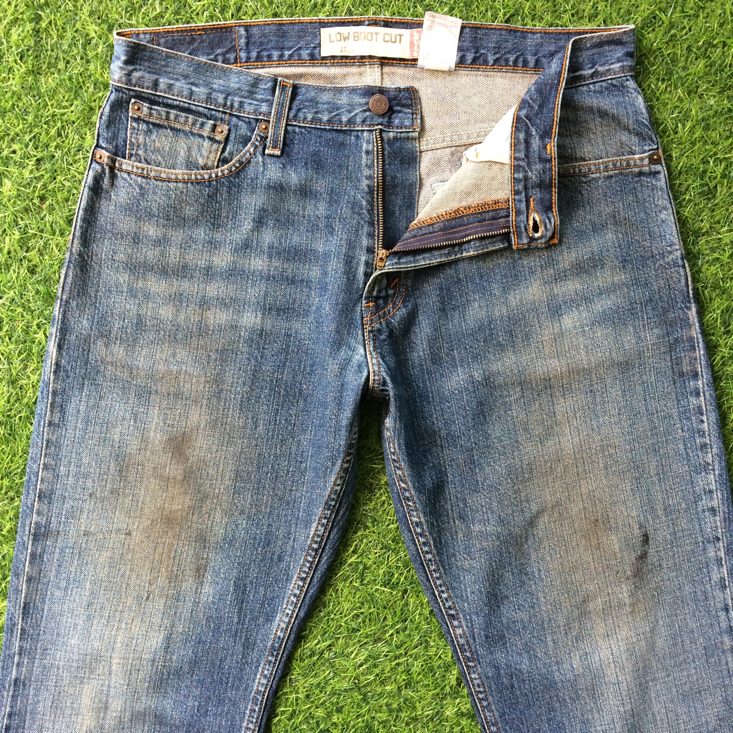 Levi's × Vintage Dirty Levis 527 Low Bootcut Jeans #B-743 Size US 35 - 1 Thumbnail