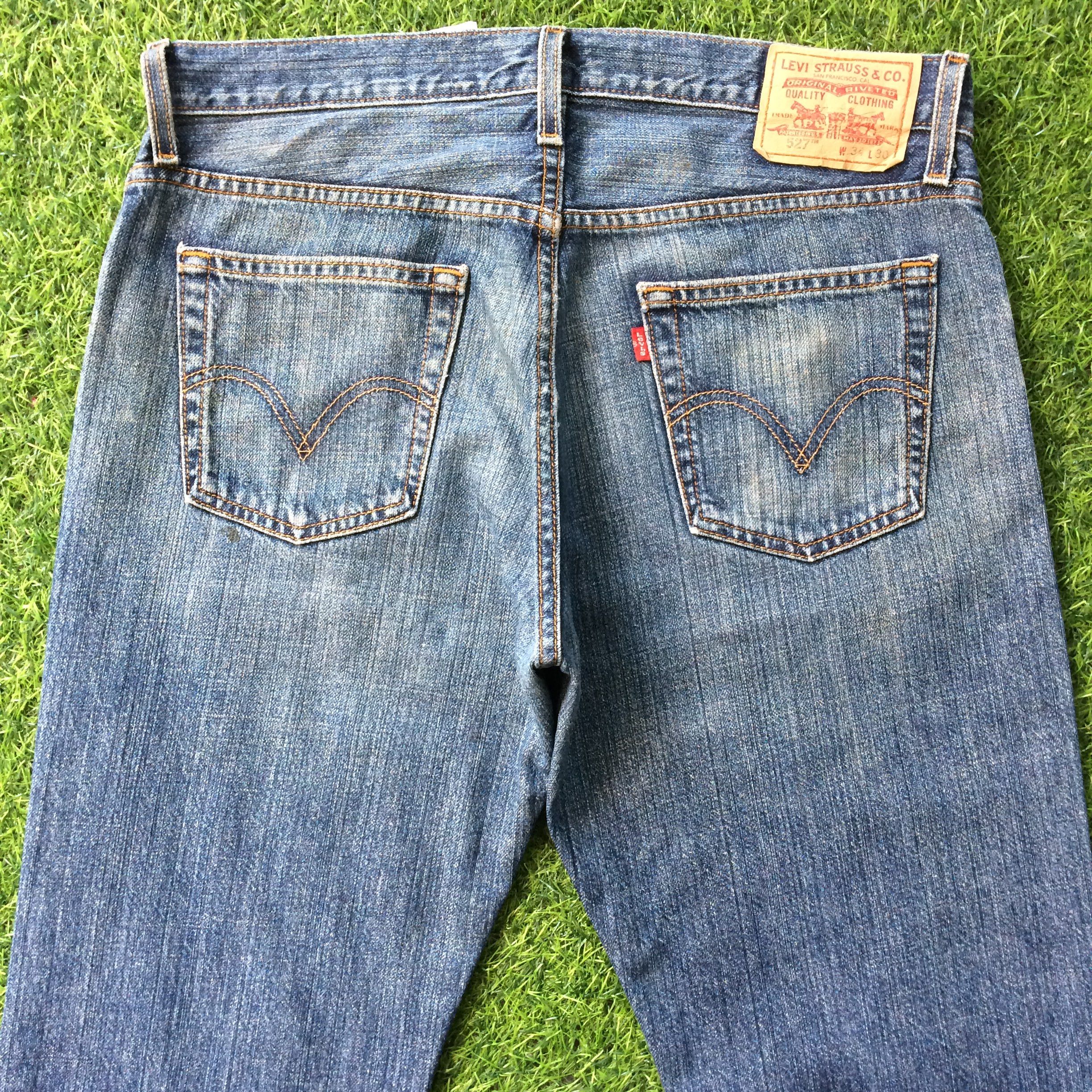 Levi's × Vintage Dirty Levis 527 Low Bootcut Jeans #B-743 Size US 35 - 4 Thumbnail