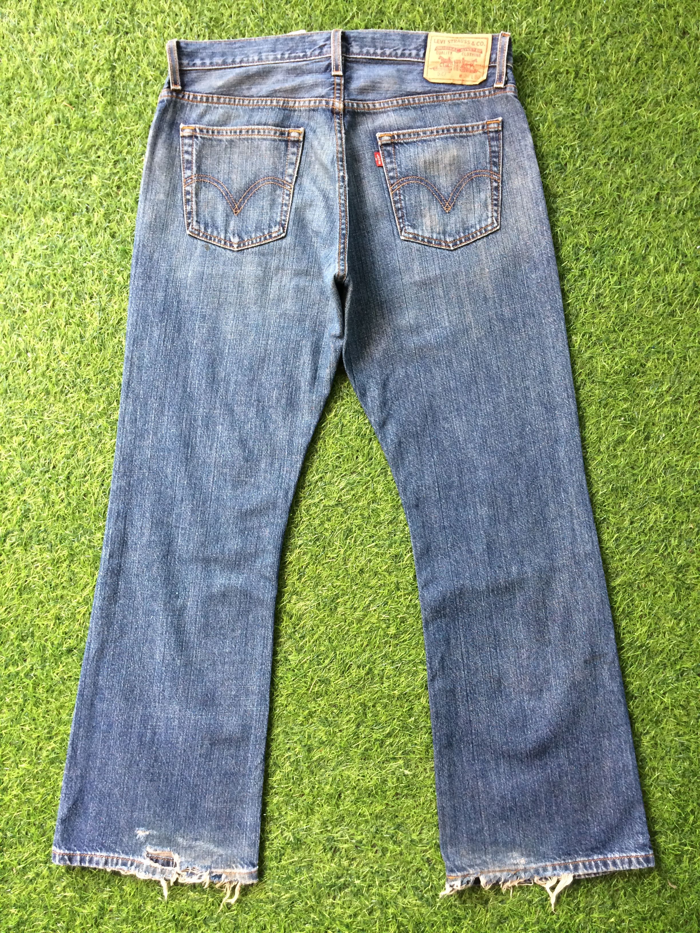 Levi's × Vintage Dirty Levis 527 Low Bootcut Jeans #B-743 Size US 35 - 3 Thumbnail