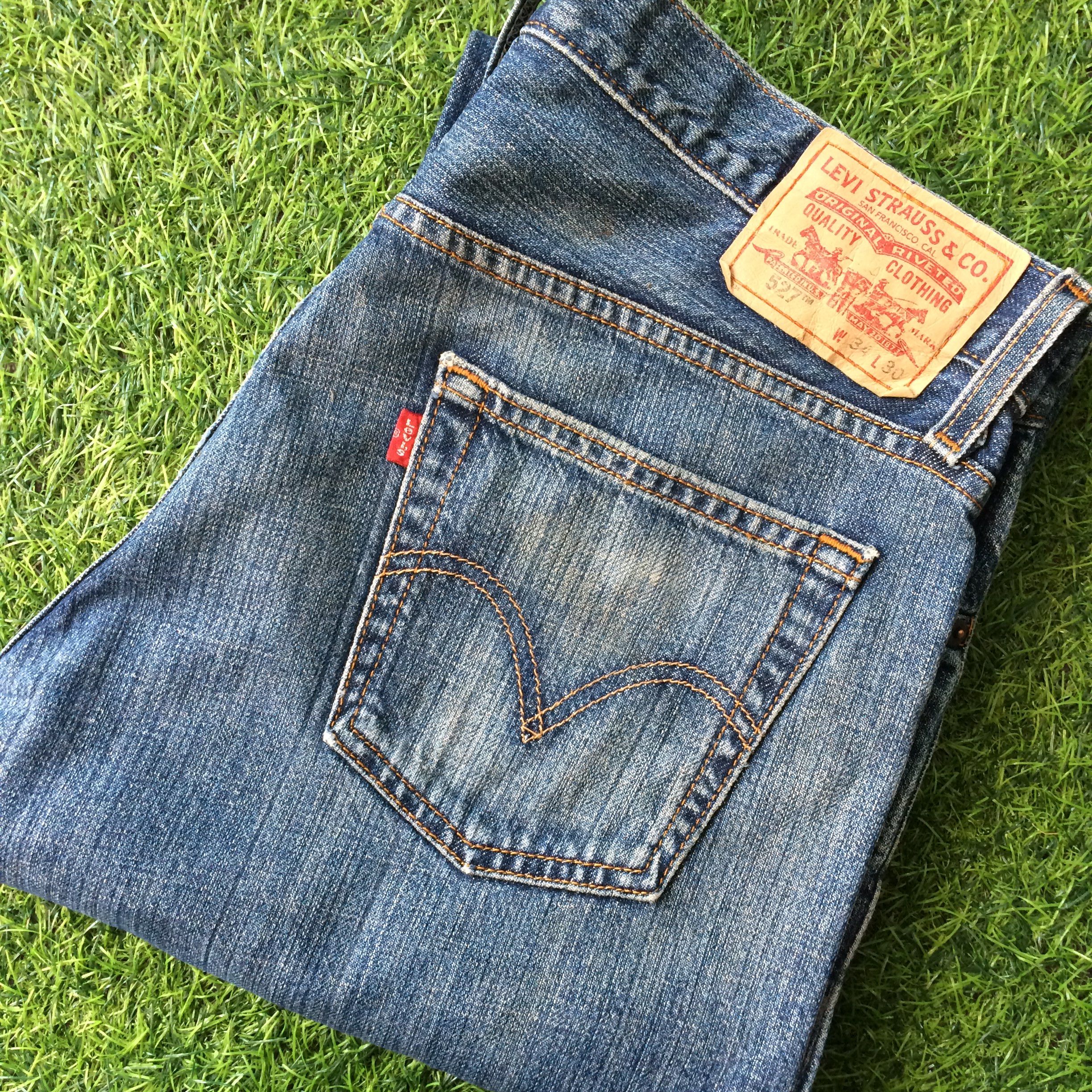Levi's × Vintage Dirty Levis 527 Low Bootcut Jeans #B-743 Size US 35 - 10 Thumbnail