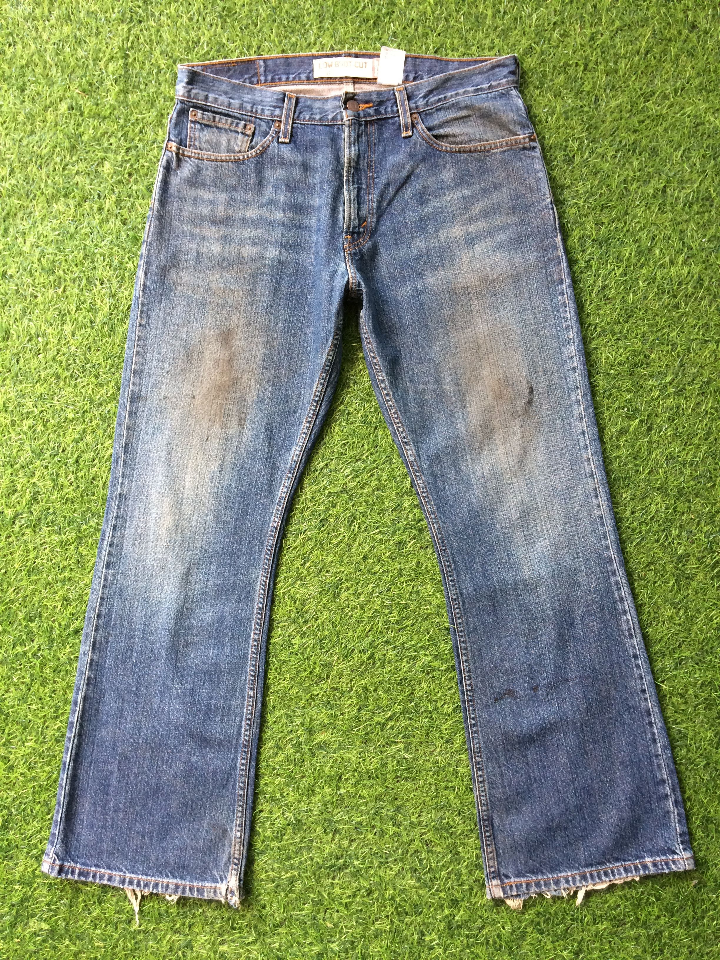 Levi's × Vintage Dirty Levis 527 Low Bootcut Jeans #B-743 Size US 35 - 2 Thumbnail