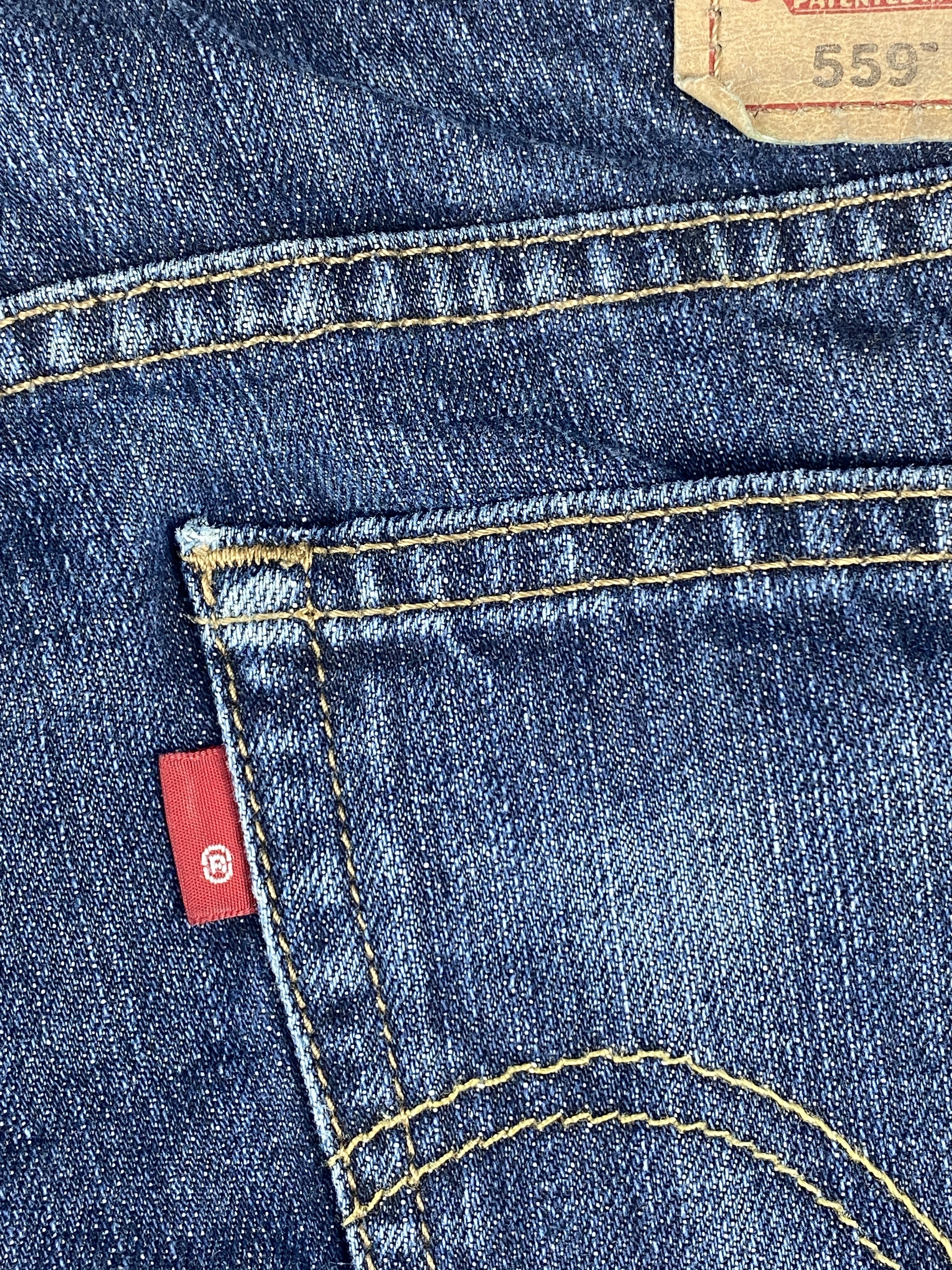 Levi's Vintage Levis 559 Faded Blue Jeans 32x31.5 S0002 Size US 32 / EU 48 - 6 Thumbnail