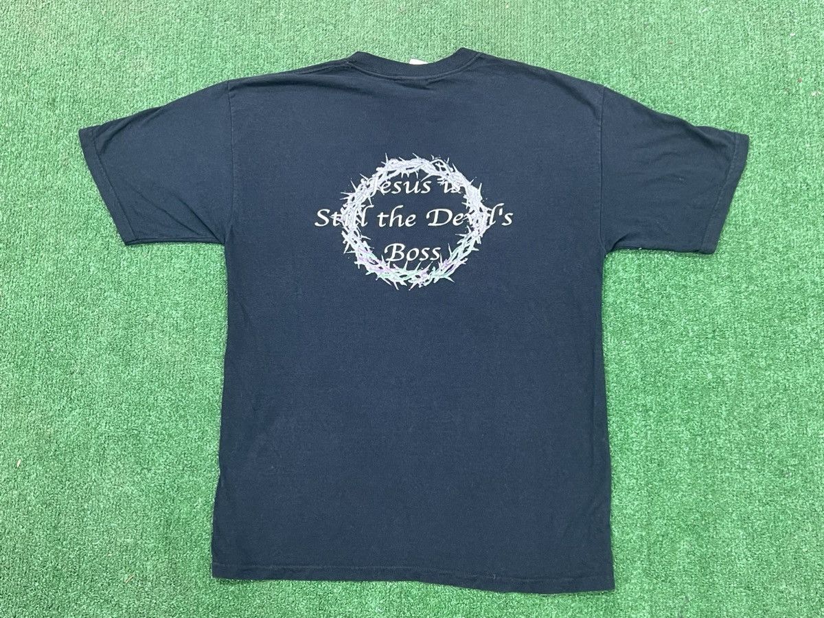 Vintage Y2k Jesus Is Still The Devils Boss Tee Size US L / EU 52-54 / 3 - 1 Thumbnail
