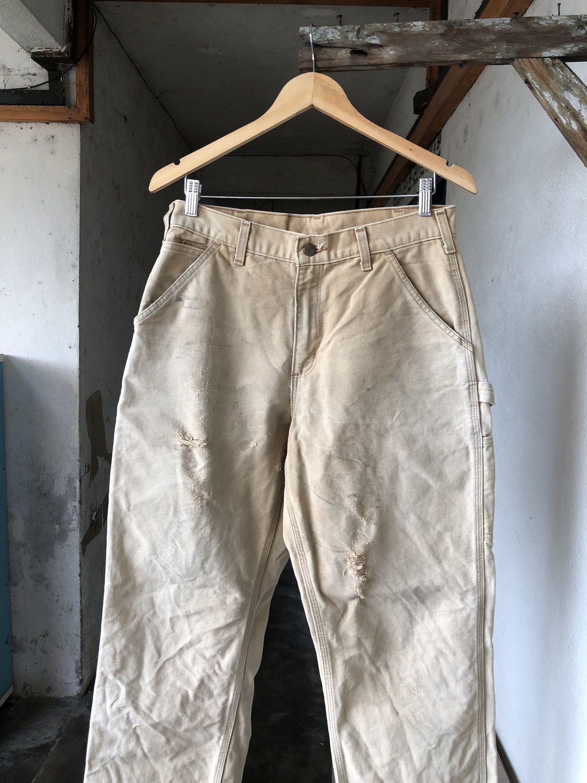 Carhartt Vintage Carhartt Distressed Cargo Pants Size US 31 - 3 Thumbnail