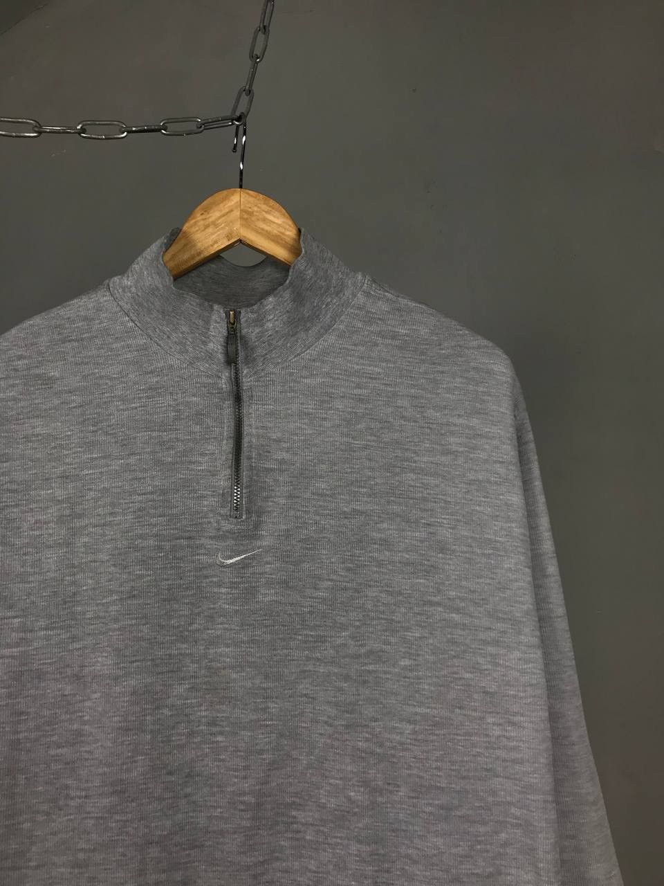 Vintage Nike swoosh streetwe vintage center logo 1/4 zip sweatshirt Size US S / EU 44-46 / 1 - 2 Thumbnail
