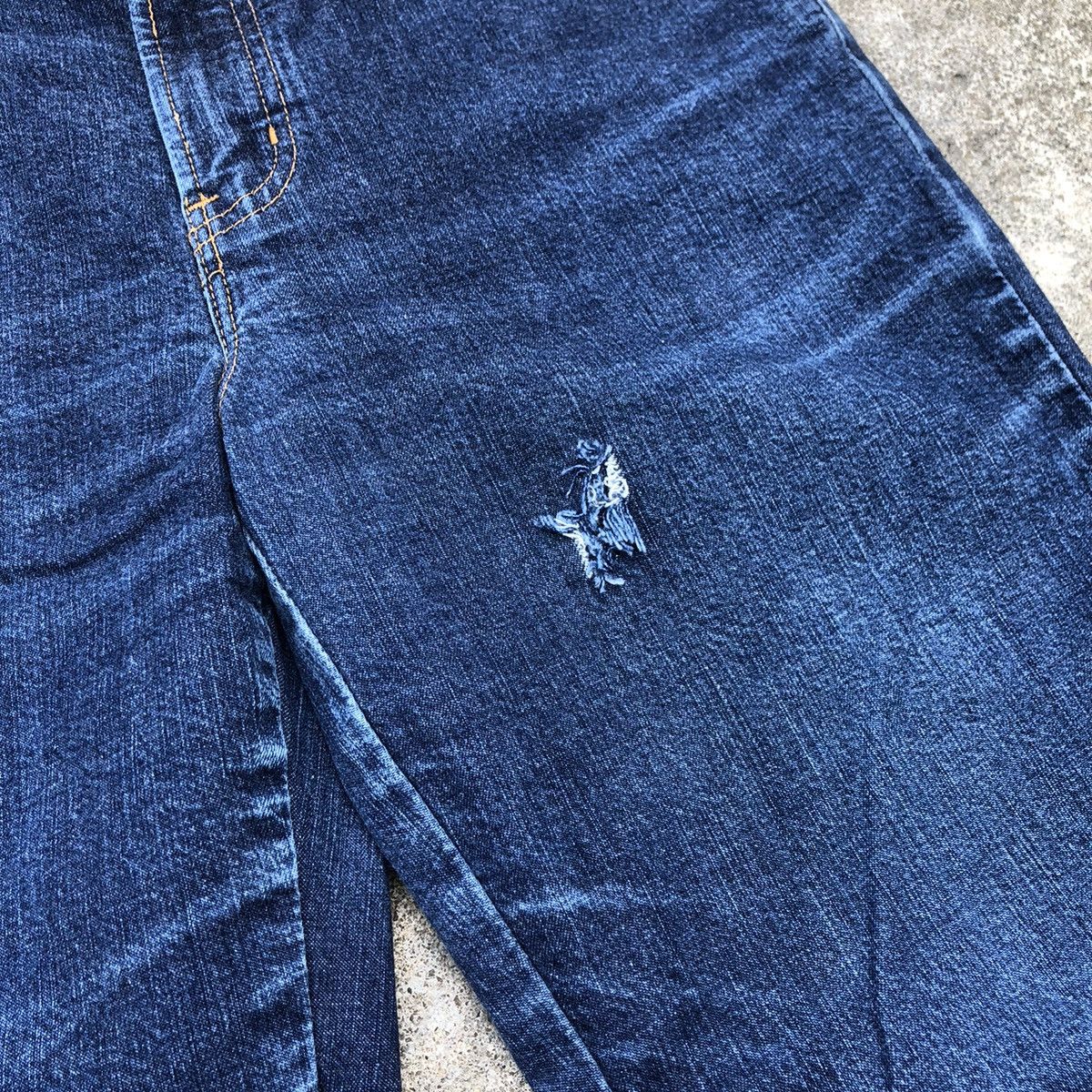 Anna Sui × Japanese Brand × Vintage 🔥Rare🔥🇯🇵Vintage Anna Sui Rips Blue Denim Jeans Size 26" / US 2 / IT 38 - 8 Thumbnail