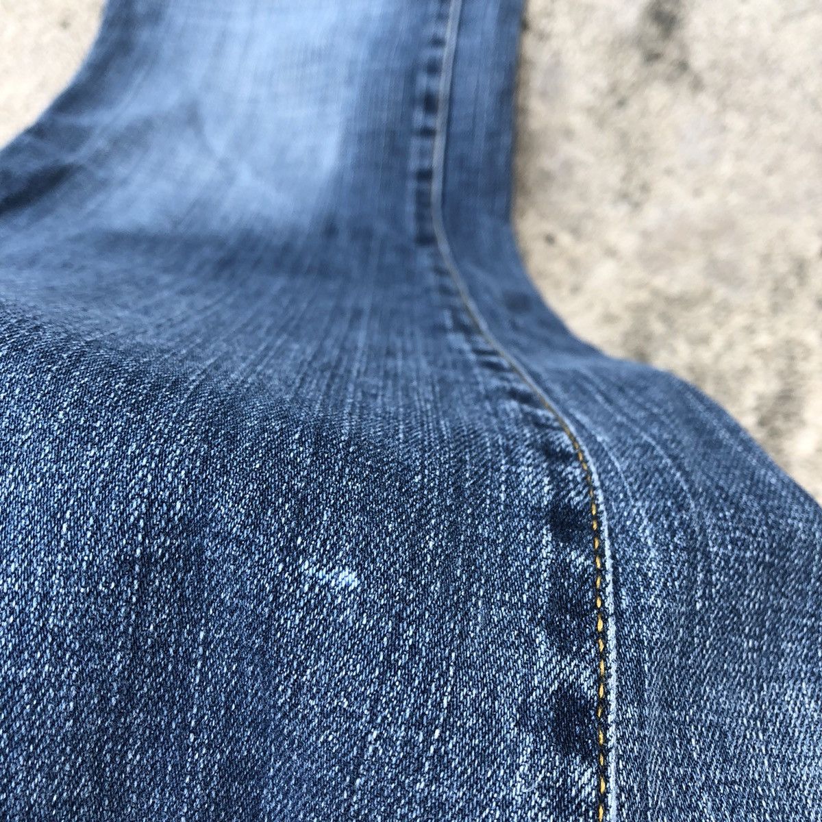 Japanese Brand 🔥Rare🔥🇯🇵Staff Excellent Blue Rips Boot Cut Denim Jeans Size 30" / US 8 / IT 44 - 8 Thumbnail