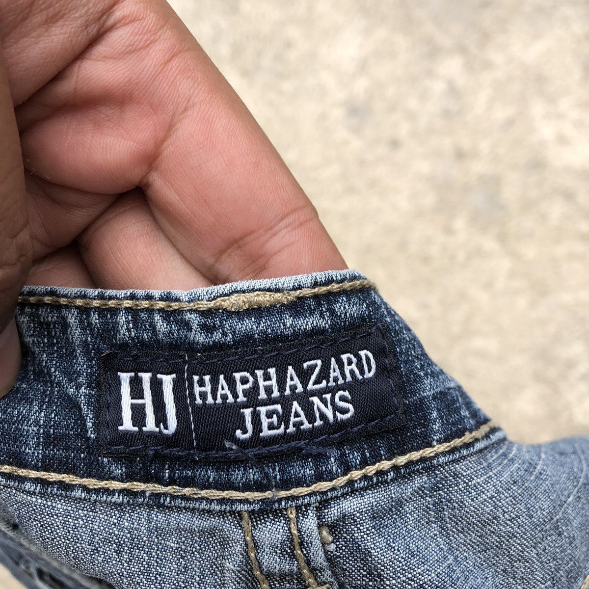 Japanese Brand 🔥Rare🔥🇯🇵Haphazard Jeans Stoned Wash Rips Distress Denim Jeans Size 30" / US 8 / IT 44 - 12 Thumbnail