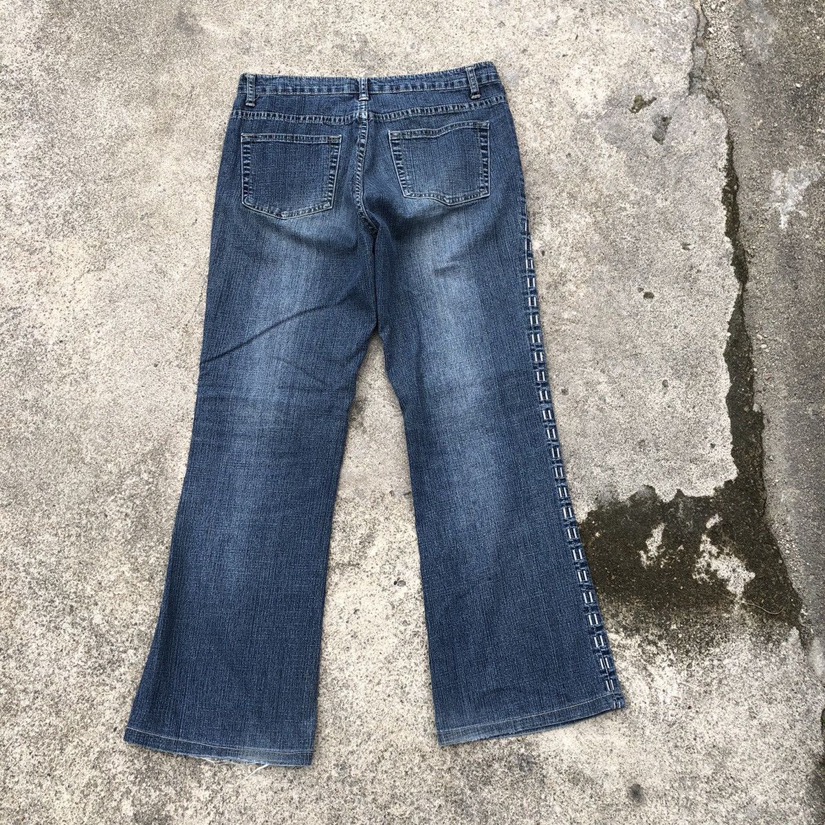 Japanese Brand 🔥Rare🔥🇯🇵Haphazard Jeans Stoned Wash Rips Distress Denim Jeans Size 30" / US 8 / IT 44 - 4 Thumbnail