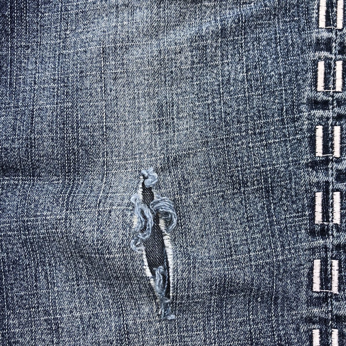 Japanese Brand 🔥Rare🔥🇯🇵Haphazard Jeans Stoned Wash Rips Distress Denim Jeans Size 30" / US 8 / IT 44 - 8 Thumbnail