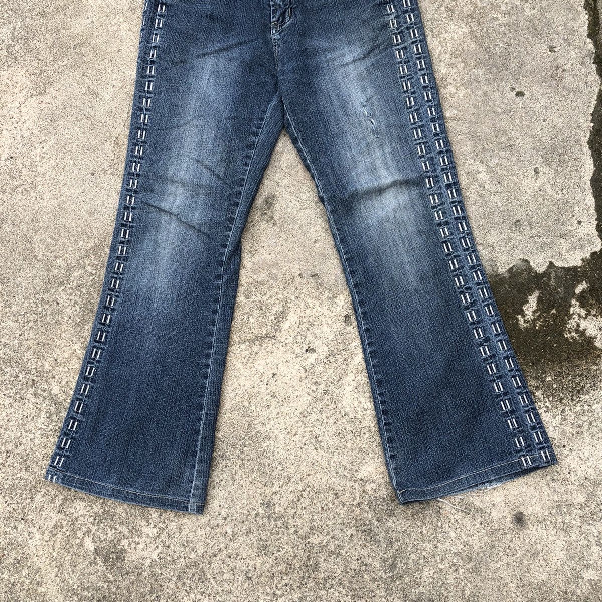 Japanese Brand 🔥Rare🔥🇯🇵Haphazard Jeans Stoned Wash Rips Distress Denim Jeans Size 30" / US 8 / IT 44 - 3 Thumbnail