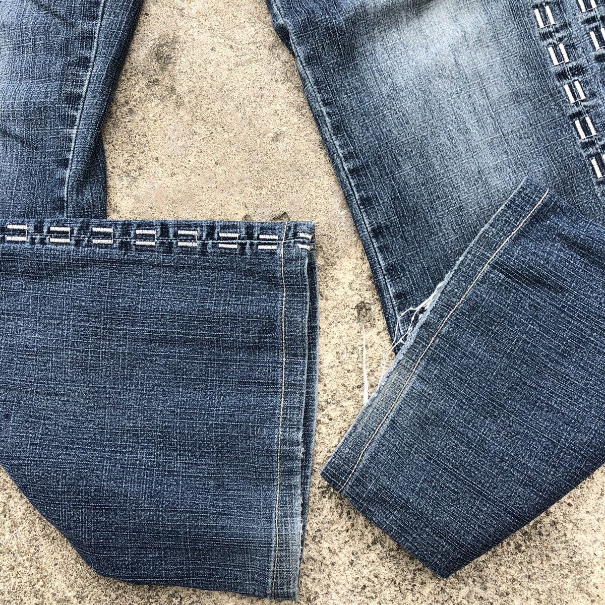 Japanese Brand 🔥Rare🔥🇯🇵Haphazard Jeans Stoned Wash Rips Distress Denim Jeans Size 30" / US 8 / IT 44 - 7 Thumbnail
