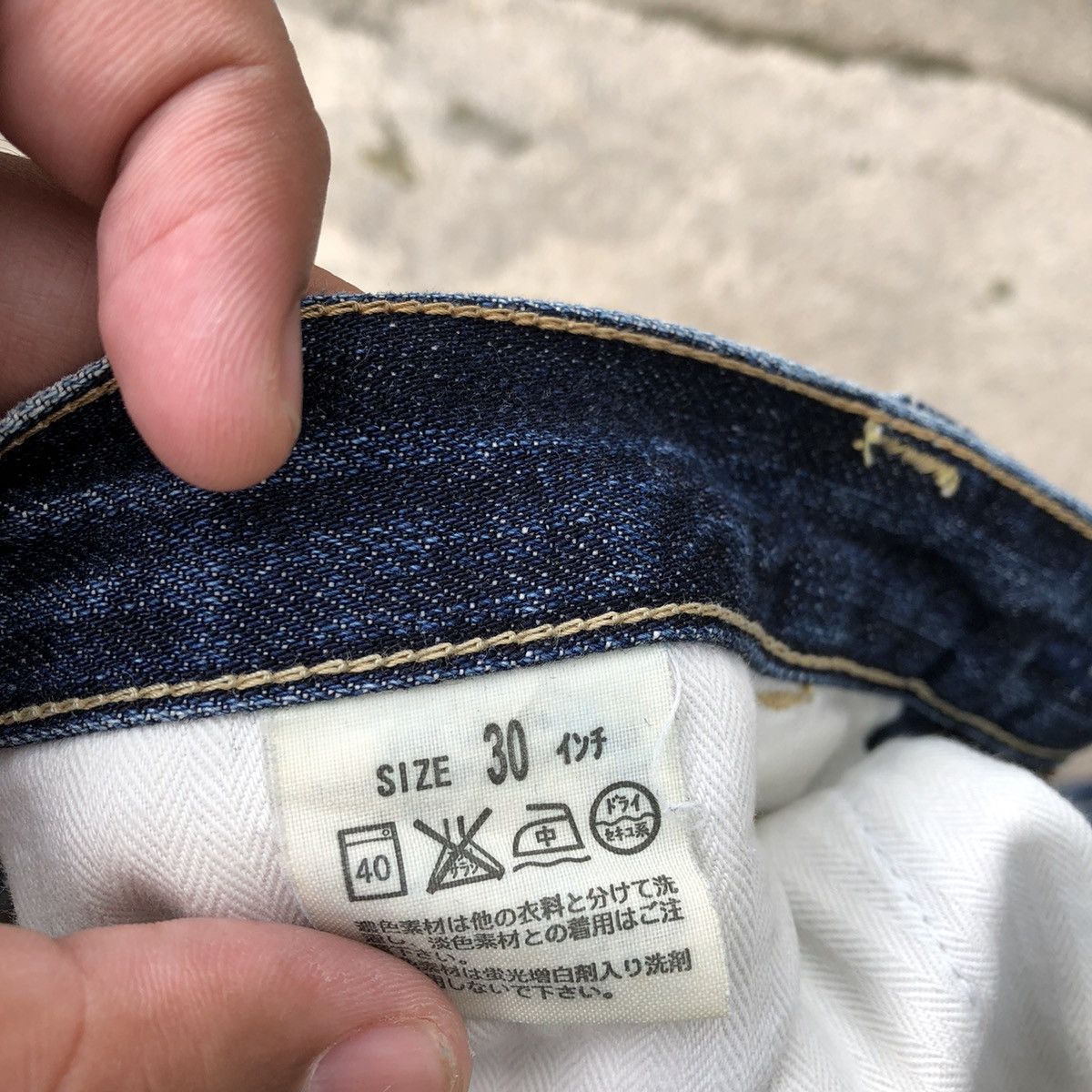 Levi's × Levi's Vintage Clothing 🔥Rare🔥Vintage Levis Stoned Wash Rips Distress Denim Jeans Size 31" - 14 Thumbnail