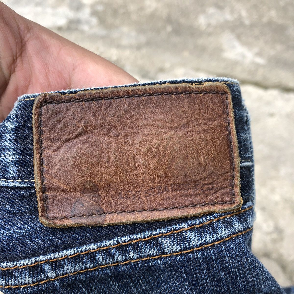 Levi's × Levi's Vintage Clothing 🔥Rare🔥Vintage Levis Stoned Wash Rips Distress Denim Jeans Size 31" - 13 Thumbnail