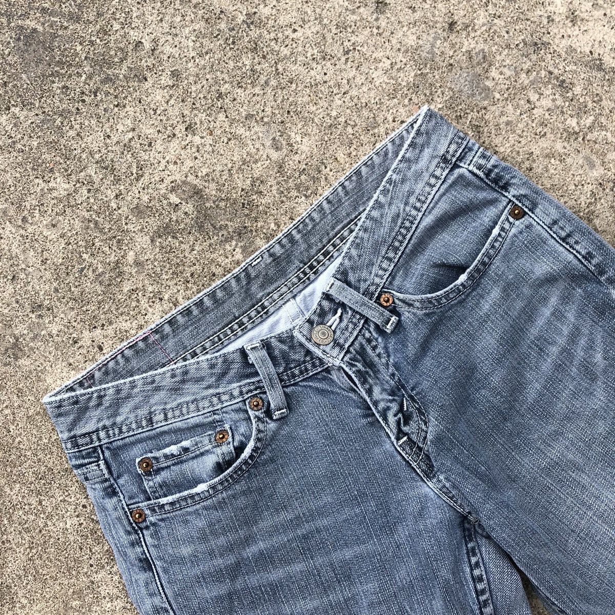 Levi's × Levi's Vintage Clothing 🔥Rare🔥Vintage Levis Stoned Wash Distress Denim Jeans Size 29" - 8 Thumbnail