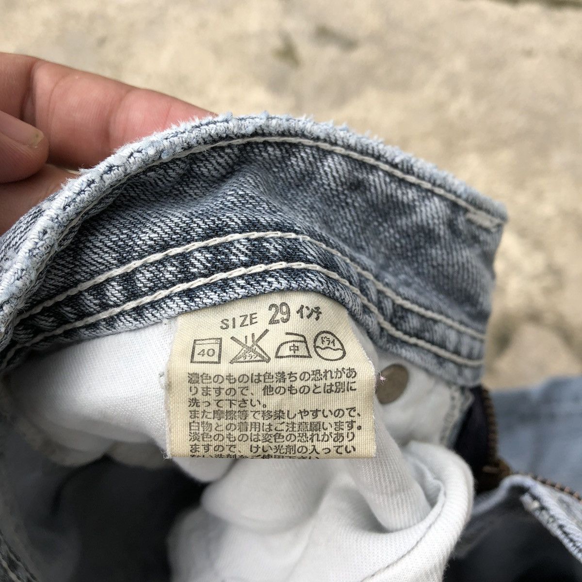 Levi's × Levi's Vintage Clothing 🔥Rare🔥Vintage Levis Stoned Wash Distress Denim Jeans Size 29" - 11 Thumbnail