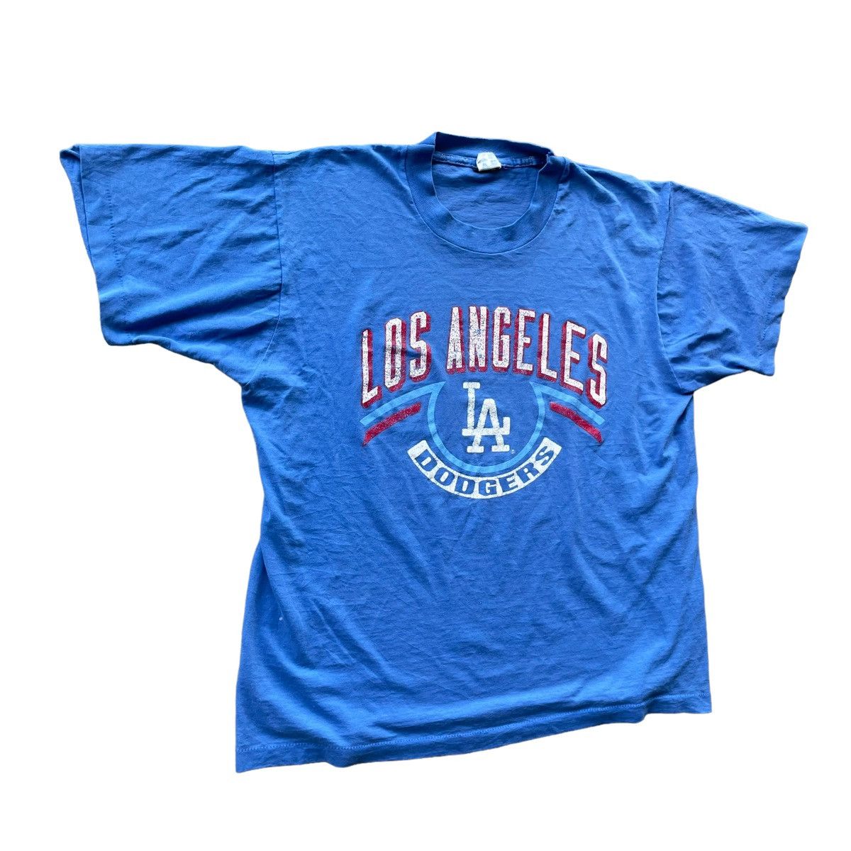 MLB × Vintage 💥80’s CHAMPION MLB LA DODGERS BASEBALL TSHIRT Size US XL / EU 56 / 4 - 3 Thumbnail