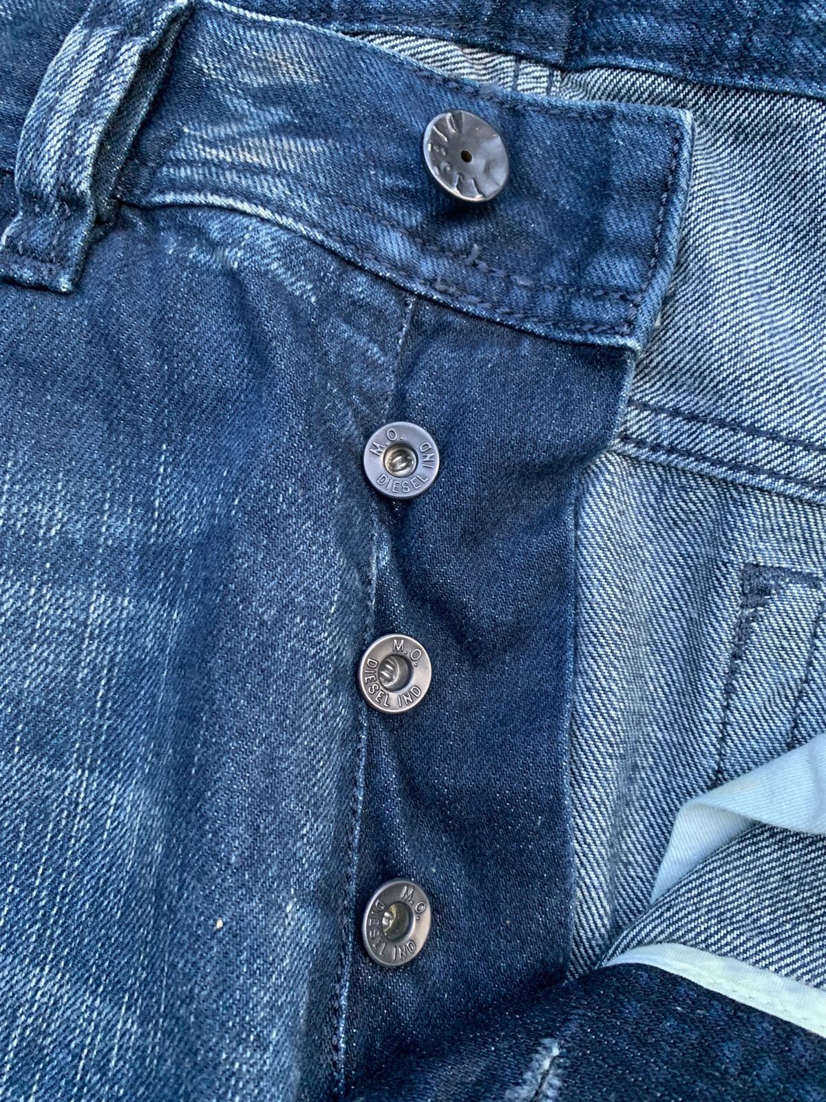Designer Vintage Diesel Industry Distressed Denim Size US 34 / EU 50 - 6 Thumbnail