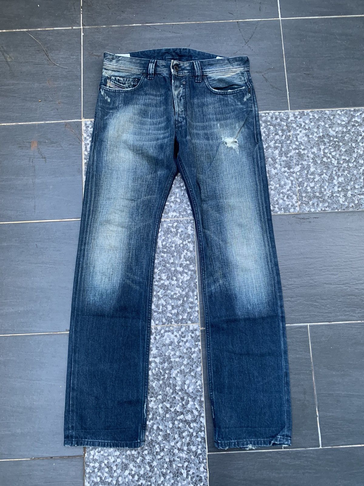 Designer Vintage Diesel Industry Distressed Denim Size US 34 / EU 50 - 1 Thumbnail