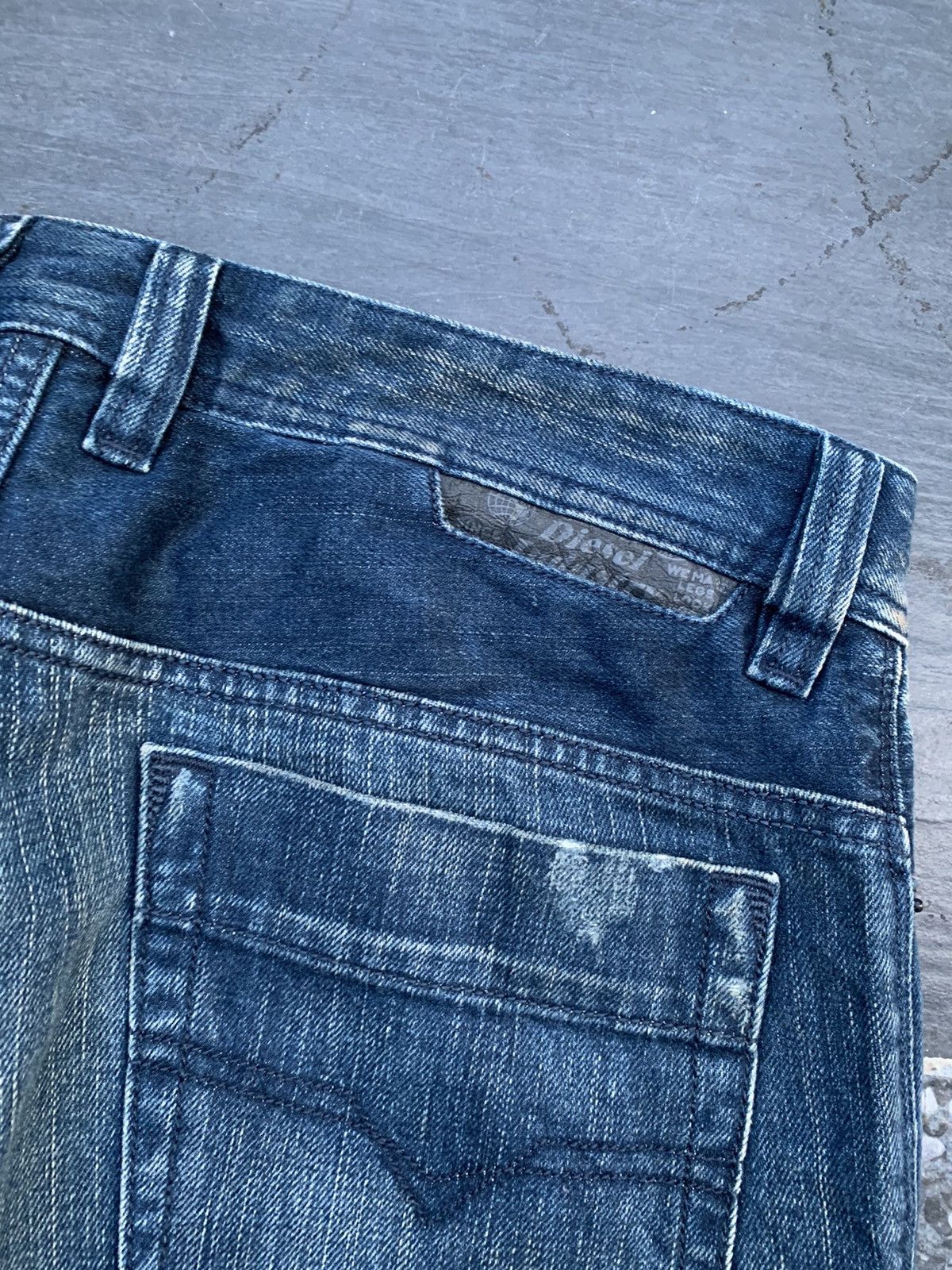 Designer Vintage Diesel Industry Distressed Denim Size US 34 / EU 50 - 14 Thumbnail