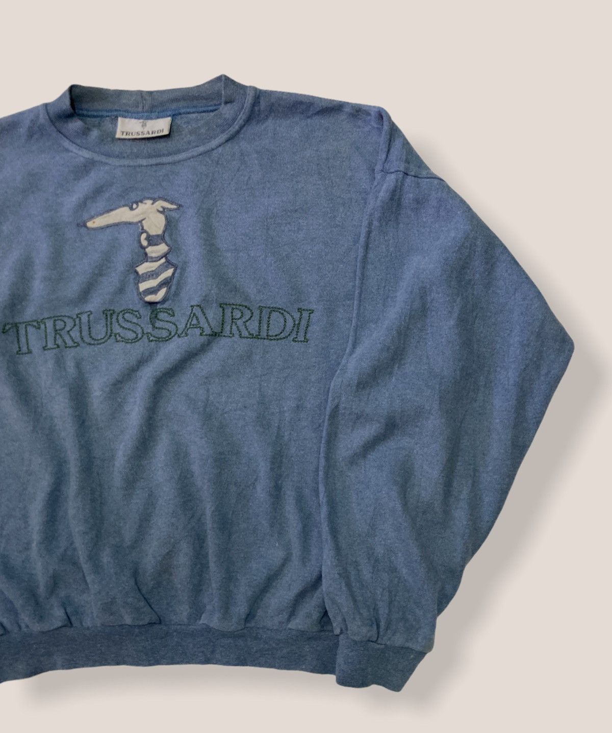 Trussardi Trussardi Big Logo Sweatshirt Size US XL / EU 56 / 4 - 2 Thumbnail