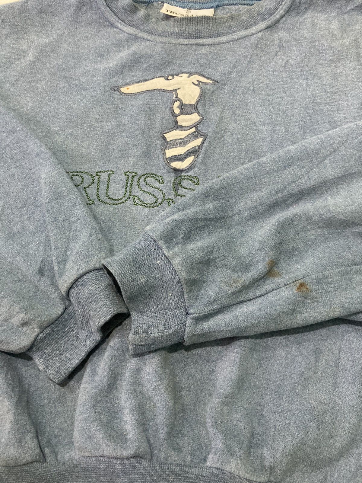 Trussardi Trussardi Big Logo Sweatshirt Size US XL / EU 56 / 4 - 6 Thumbnail
