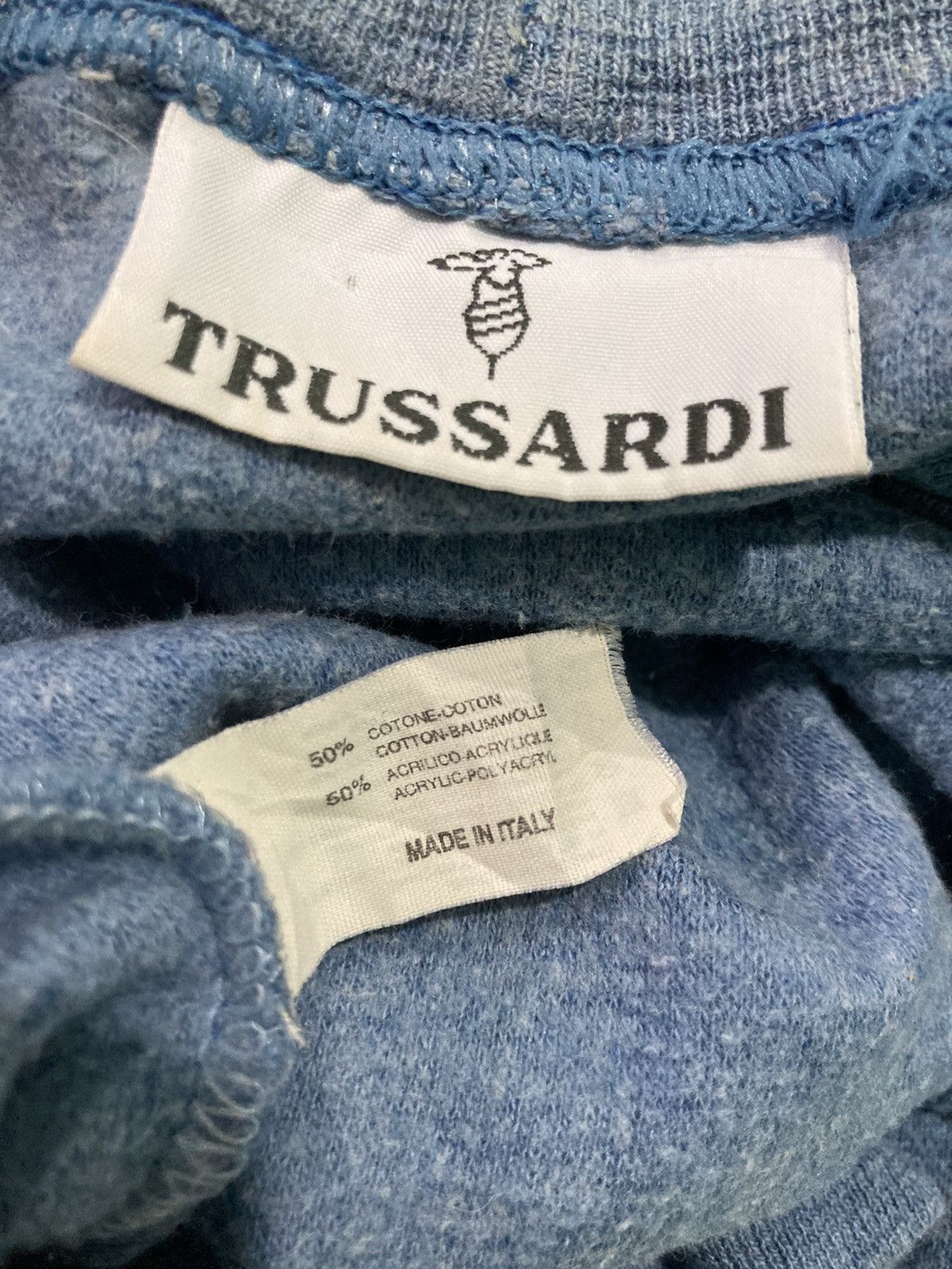 Trussardi Trussardi Big Logo Sweatshirt Size US XL / EU 56 / 4 - 4 Thumbnail