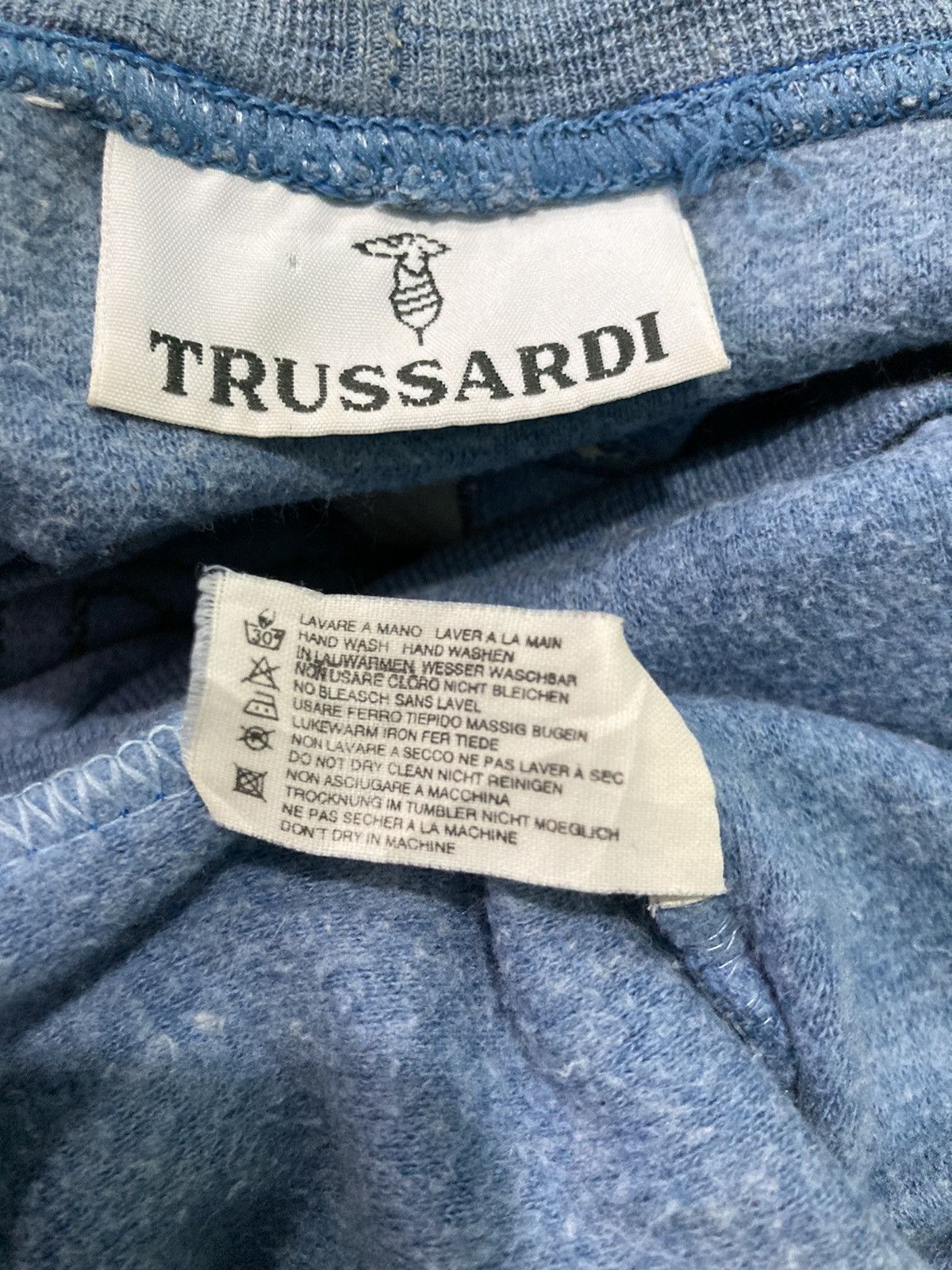Trussardi Trussardi Big Logo Sweatshirt Size US XL / EU 56 / 4 - 5 Thumbnail
