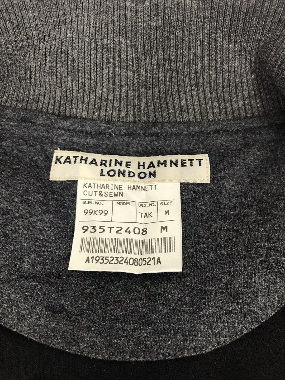 Designer × Katharine Hamnett London × Vintage Katherine Hamnett London Sweatshirt Hoodies Button Style Size US M / EU 48-50 / 2 - 4 Thumbnail