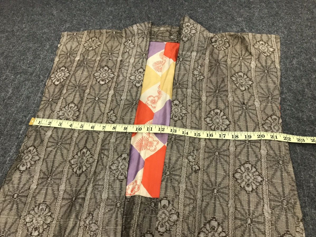 Japanese Brand Vintage Kimono Happi Jacket Asanoha Checked Motif Art Size US L / EU 52-54 / 3 - 3 Thumbnail