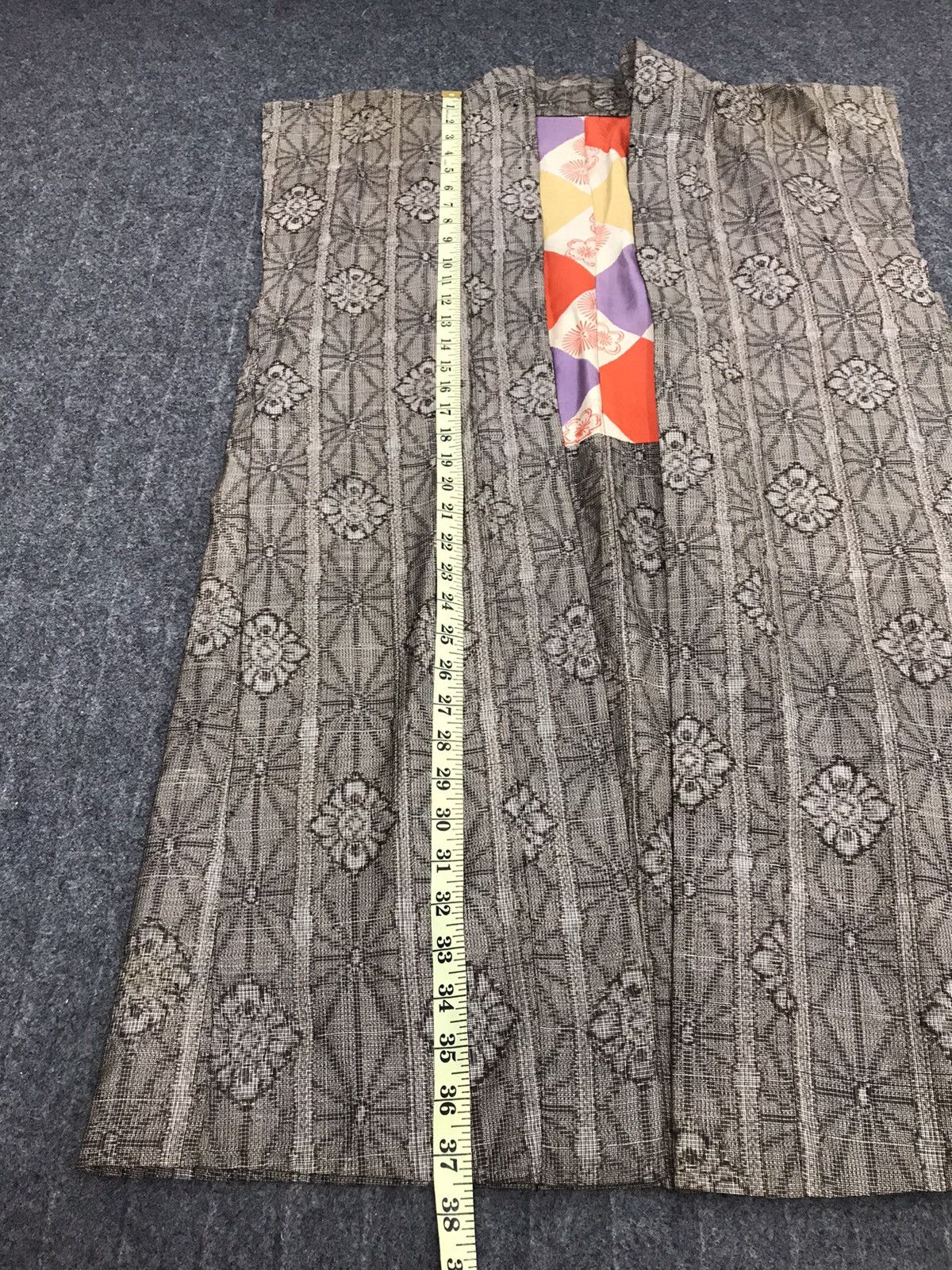 Japanese Brand Vintage Kimono Happi Jacket Asanoha Checked Motif Art Size US L / EU 52-54 / 3 - 4 Thumbnail