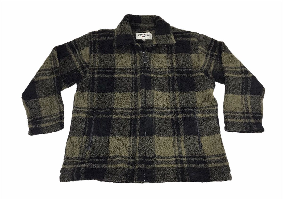 Pro-Keds Vintage Pro-keds Fleece Plaid Check Monogram Zipper Size US M / EU 48-50 / 2 - 1 Thumbnail