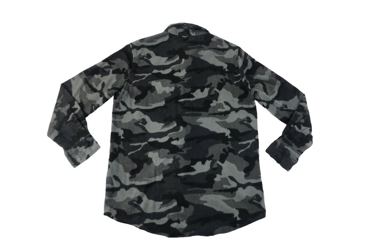 Flannel × George George Rugged Wool Fleece Button Shirt Black Military Camo Size US M / EU 48-50 / 2 - 2 Thumbnail