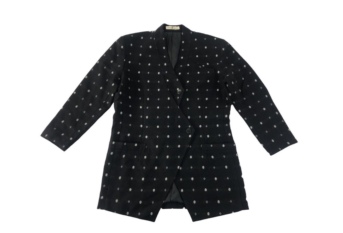 Hiroko Koshino Homme × Japanese Brand Hiroko Koshino Pret a Potter Luxury Coat Polkadot K2127j Size 42L - 1 Thumbnail