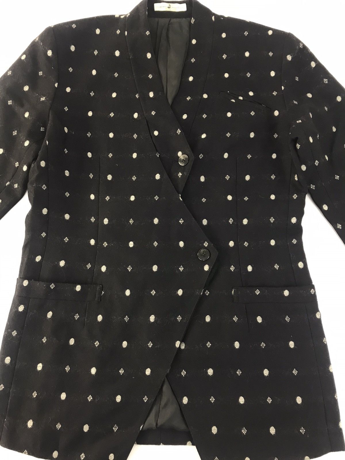 Hiroko Koshino Homme × Japanese Brand Hiroko Koshino Pret a Potter Luxury Coat Polkadot K2127j Size 42L - 2 Thumbnail