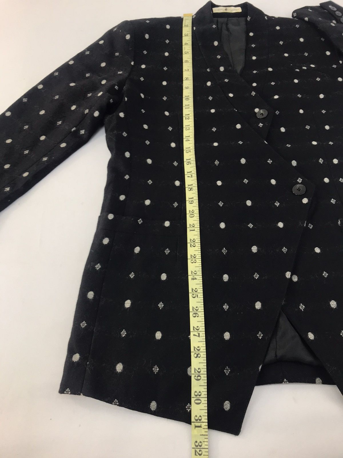 Hiroko Koshino Homme × Japanese Brand Hiroko Koshino Pret a Potter Luxury Coat Polkadot K2127j Size 42L - 10 Thumbnail