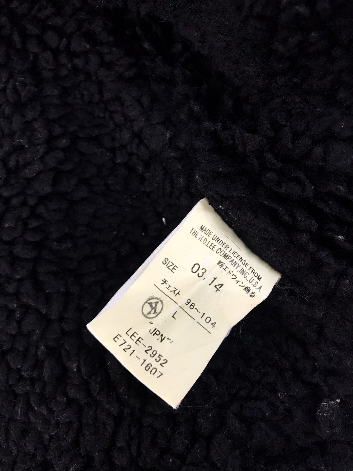 Lee × Vintage 90s Lee Wool Sherpa Denim Shearling Jacket K2124j Size US M / EU 48-50 / 2 - 7 Thumbnail