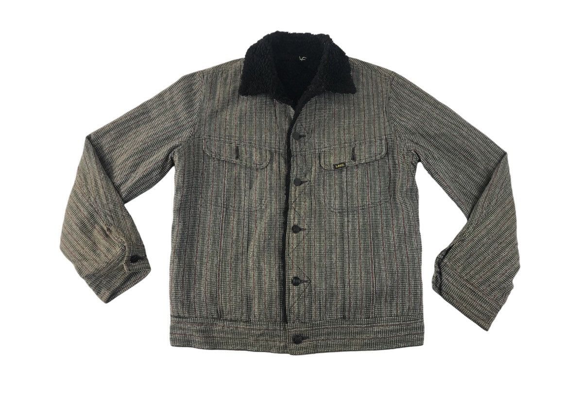 Lee × Vintage 90s Lee Wool Sherpa Denim Shearling Jacket K2124j Size US M / EU 48-50 / 2 - 1 Thumbnail