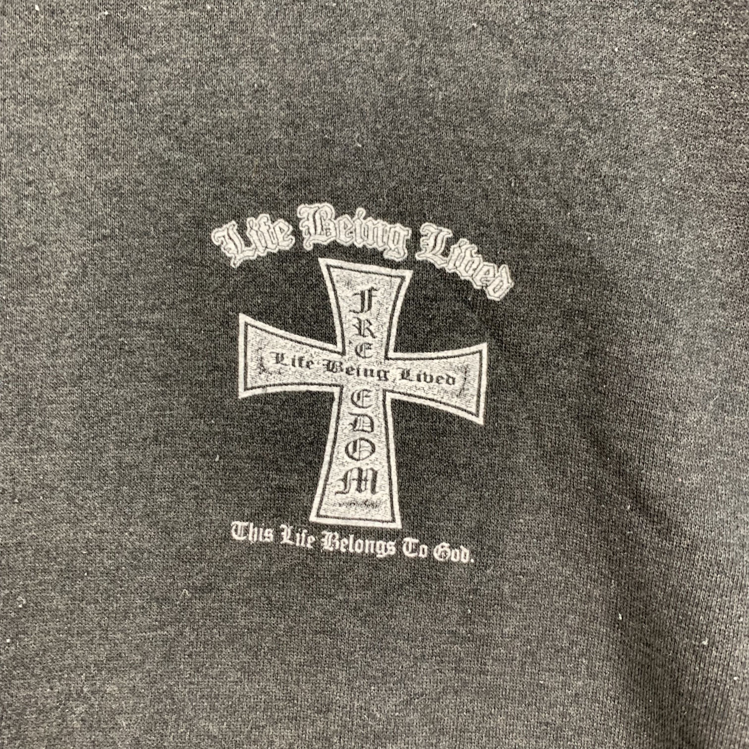 Vintage Life Being Lived FREEDOM Graphic Printed Sweatshirt 4270-148 Size US M / EU 48-50 / 2 - 5 Thumbnail