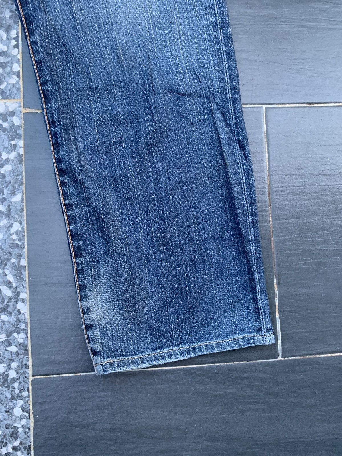 Edwin Vintage Edwin 504 Faded & Distressed Denim Size US 35 - 3 Thumbnail