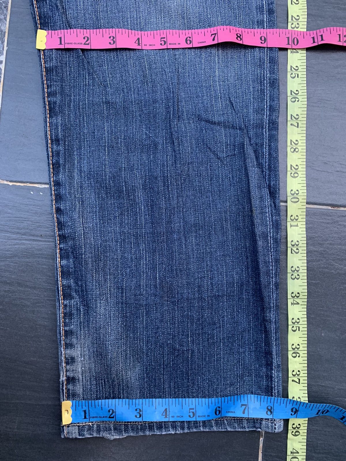 Edwin Vintage Edwin 504 Faded & Distressed Denim Size US 35 - 15 Thumbnail