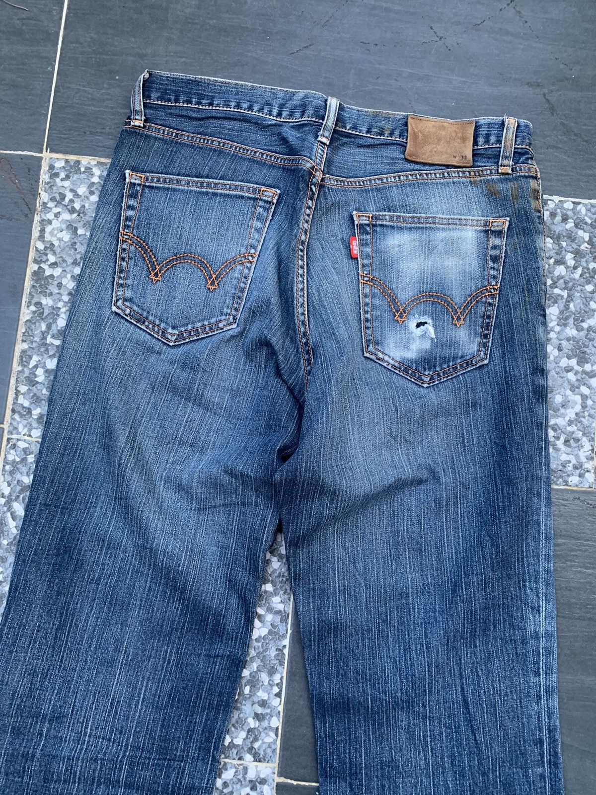 Edwin Vintage Edwin 504 Faded & Distressed Denim Size US 35 - 11 Thumbnail