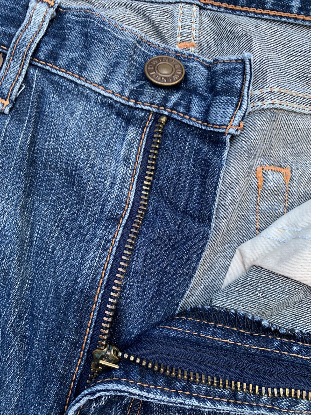 Edwin Vintage Edwin 504 Faded & Distressed Denim Size US 35 - 5 Thumbnail