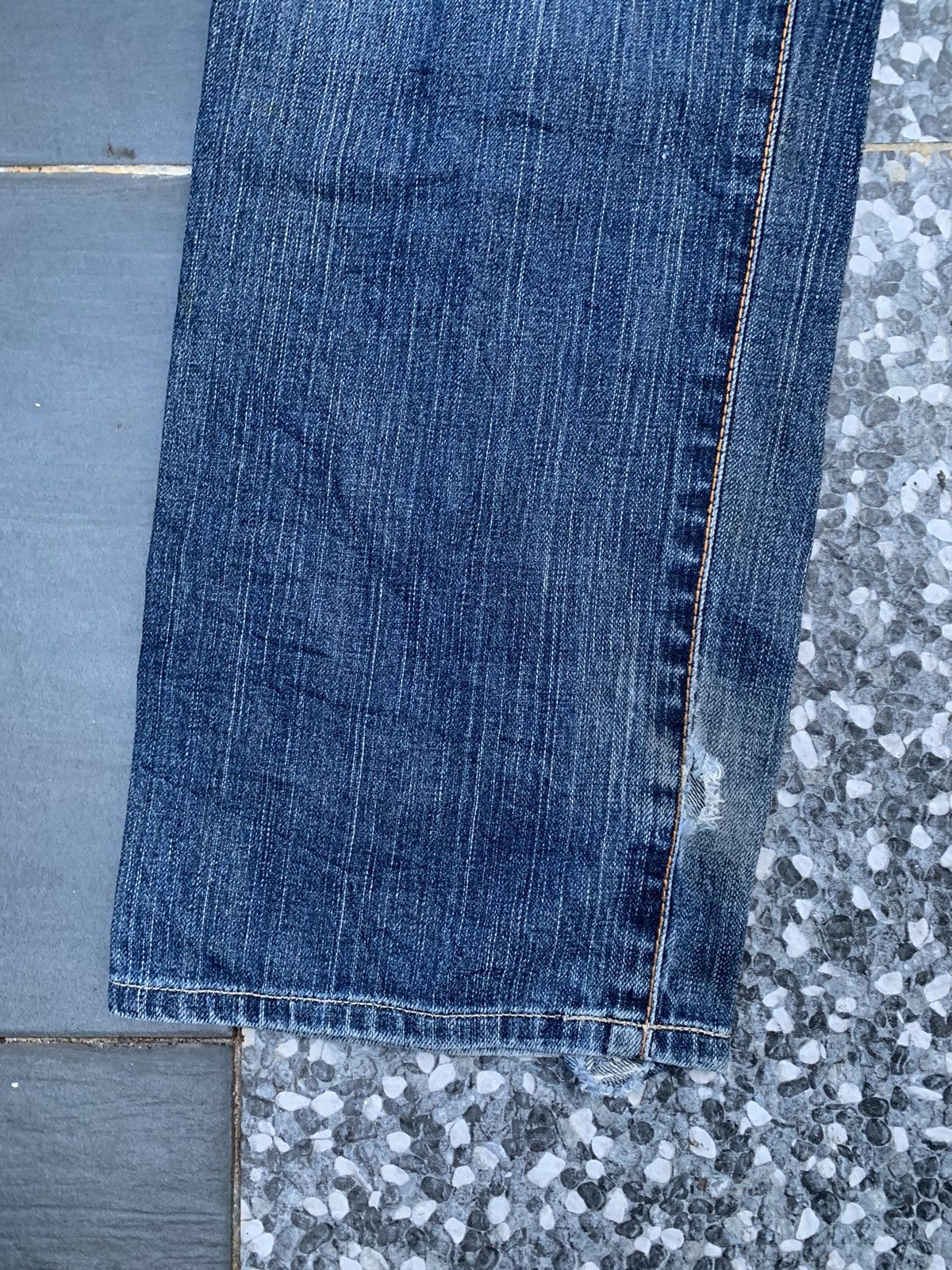 Edwin Vintage Edwin 504 Faded & Distressed Denim Size US 35 - 2 Thumbnail