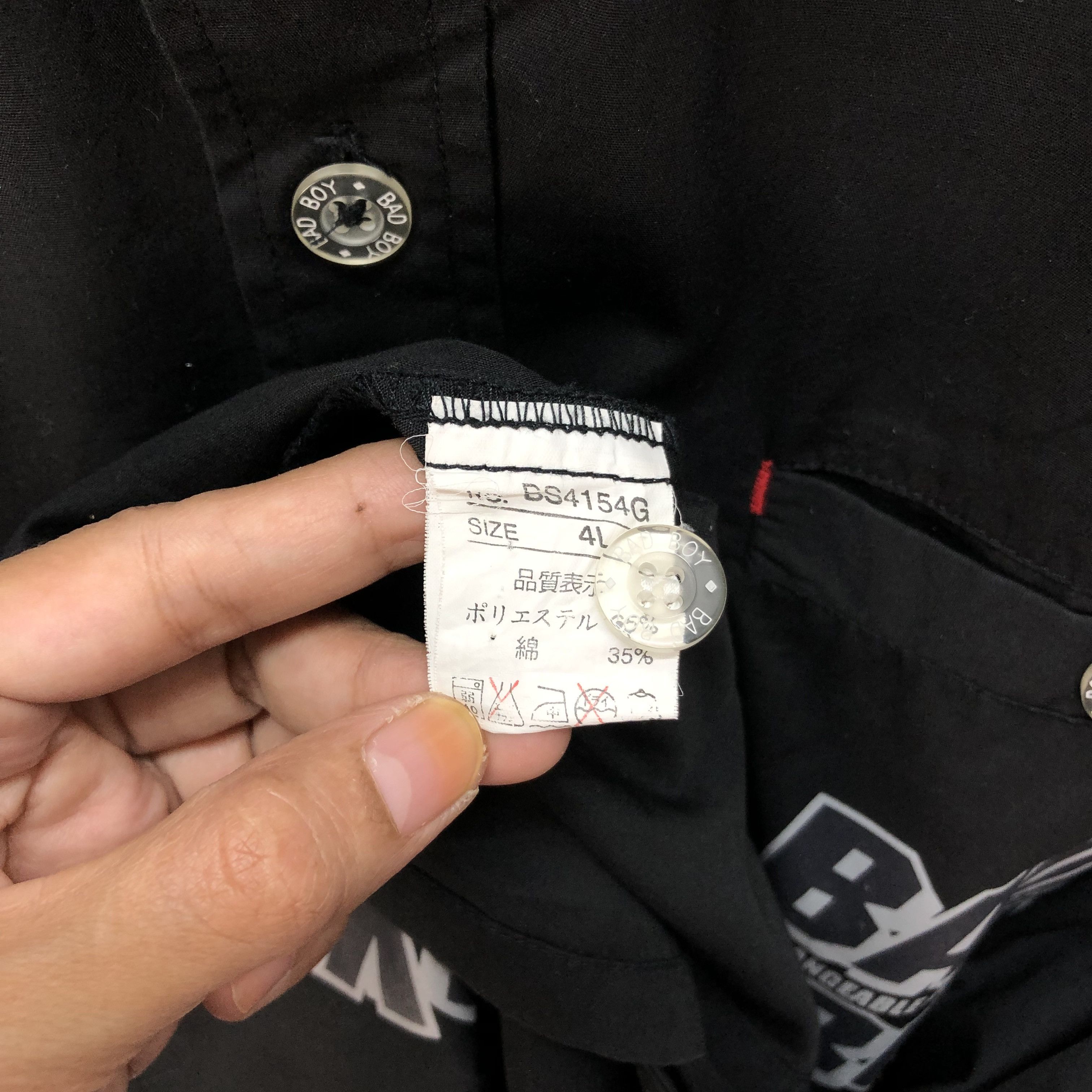 Japanese Brand BAD BOY San Diego USA Big Size Button Up Shirts #4877-37 Size US XXL / EU 58 / 5 - 11 Thumbnail