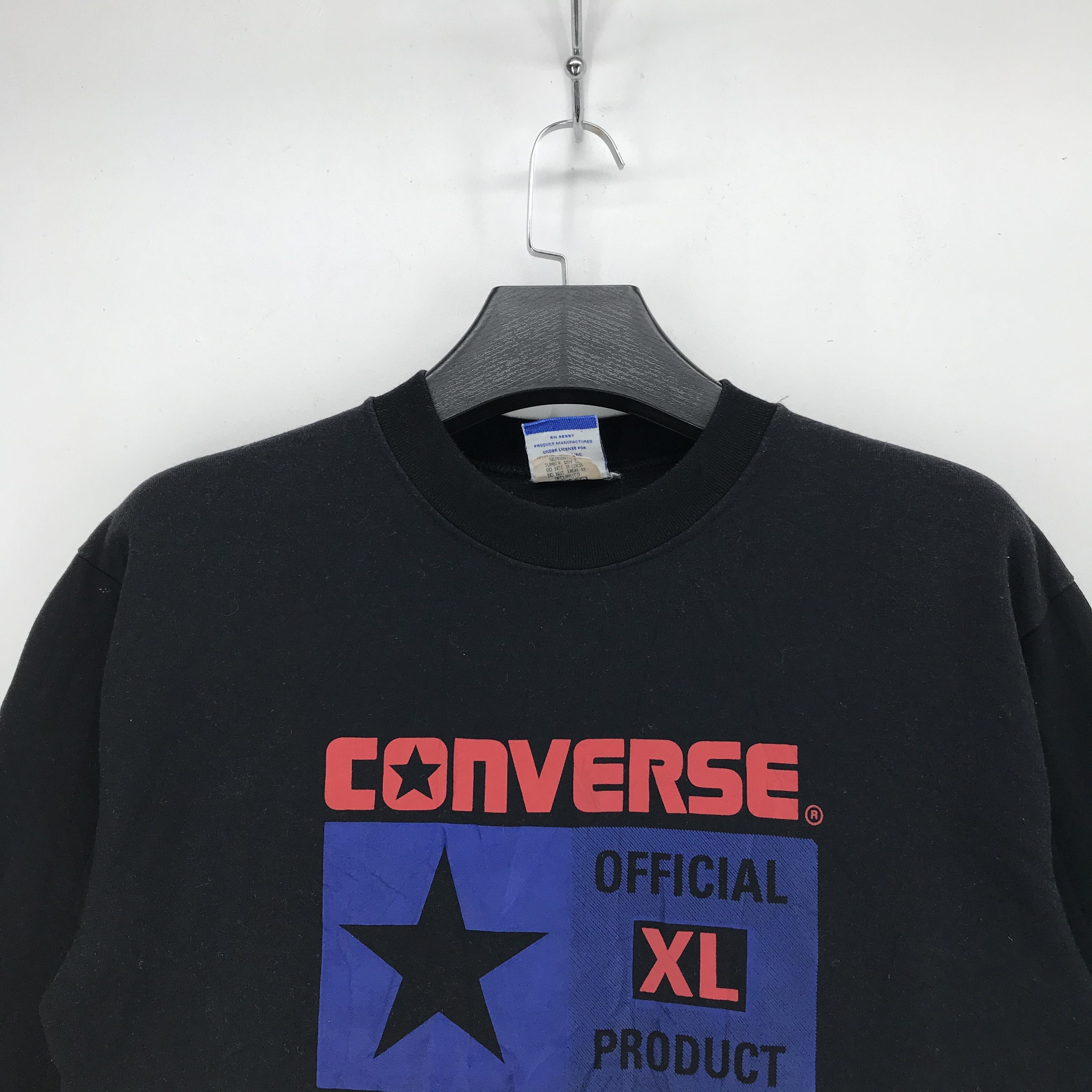 Converse Vintage CONVERSE Made in USA Big Logo Sweatshirt #2124-83 Size US M / EU 48-50 / 2 - 2 Thumbnail