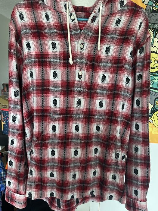 Supreme Hooded buffalo plaid flannel | Grailed