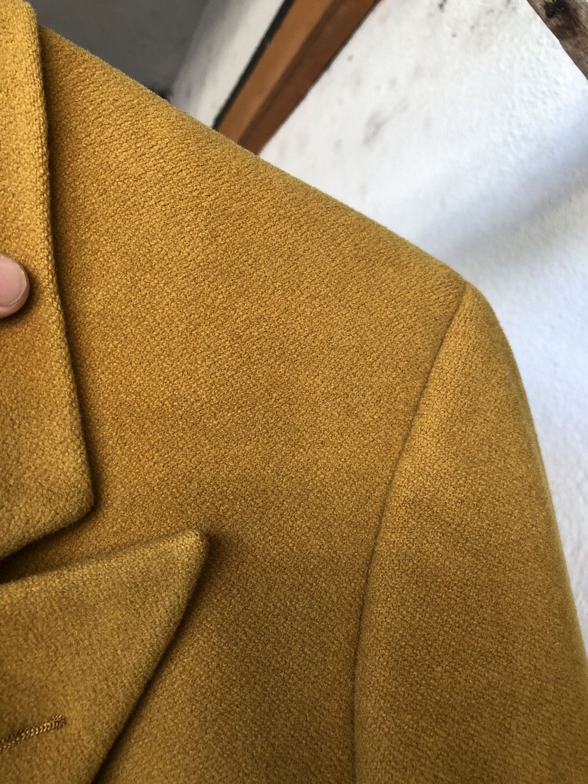Moschino Rare❗️Moschino Mustard Wool Double Breasted Blazer Jacket Size US XL / EU 56 / 4 - 16 Thumbnail