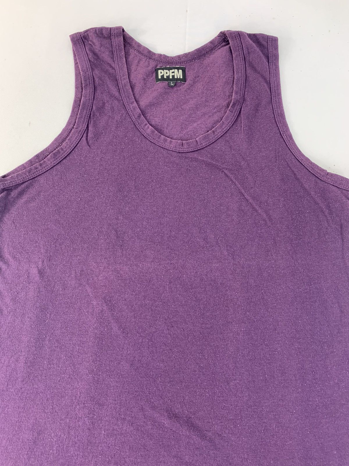 Japanese Brand Hype Japanese Brand PPFM Plain Printed Tank Top Tee T shirt Size US S / EU 44-46 / 1 - 3 Thumbnail