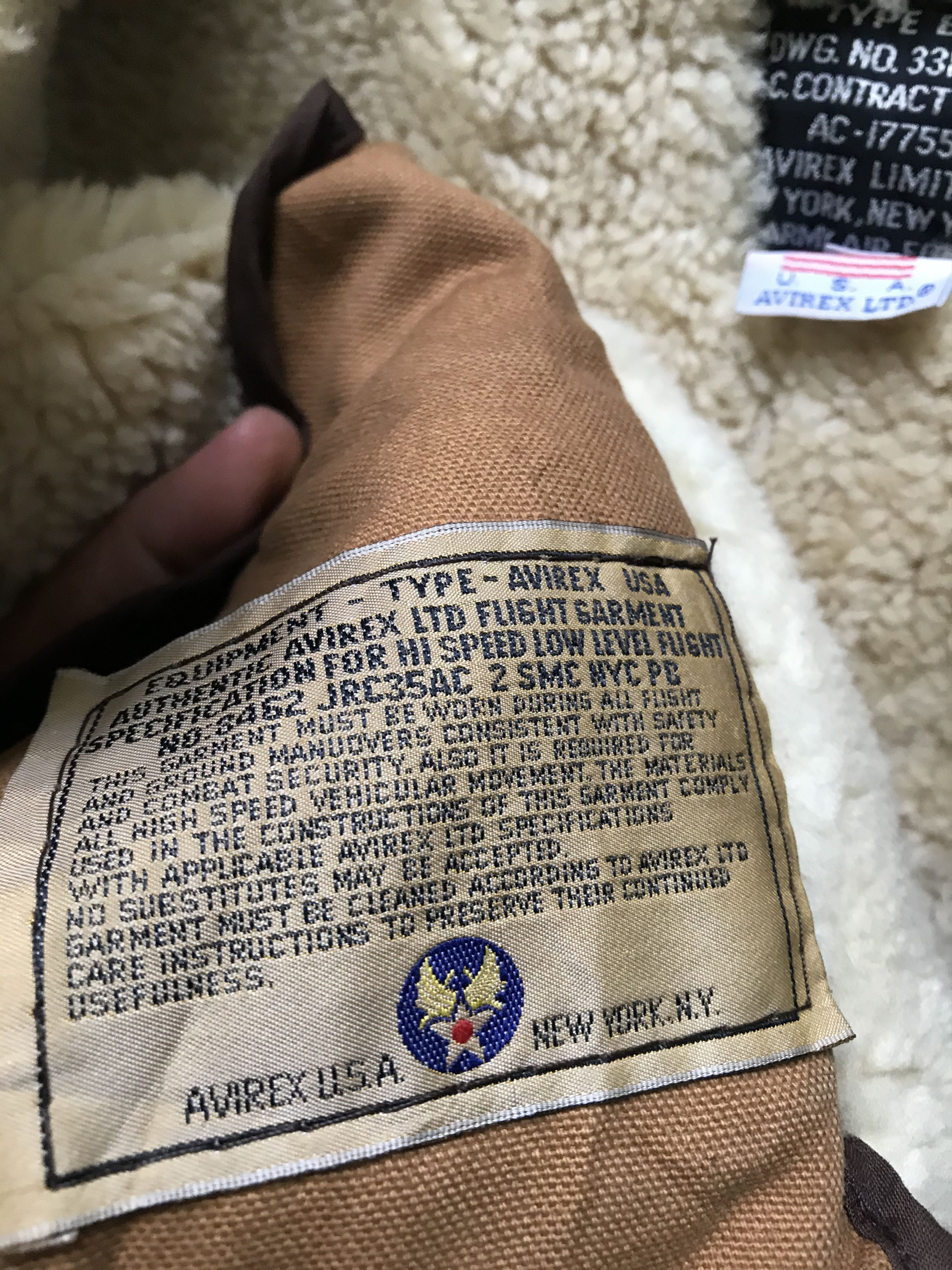 Avirex × Vintage Rare Vintage 80 Avirex B3 Flight Travis Scott Style Jacket Size US L / EU 52-54 / 3 - 5 Thumbnail